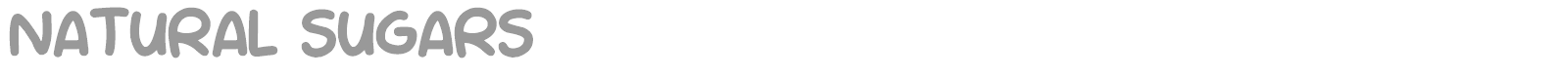 Natural Sugars font preview
